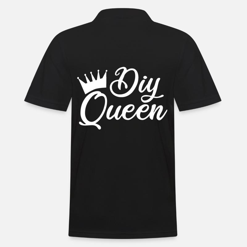 DIY Queen - Männer Poloshirt - Schwarz