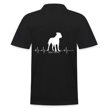 Cadeau de battement de coeur Cane Corso - Polo Homme - noir - Dos - Kai (181cm)