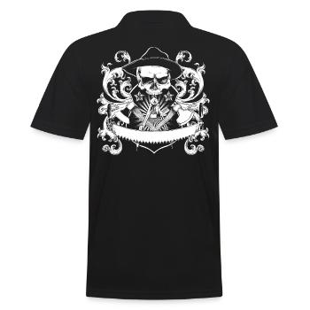 Zimmermann - Männer Poloshirt - Schwarz - Hinten - Kai (181cm)