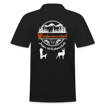 Jäger-Waidmannsheil-Jagen est la conservation de la nature - Polo Homme - noir - Dos - Kai (181cm)