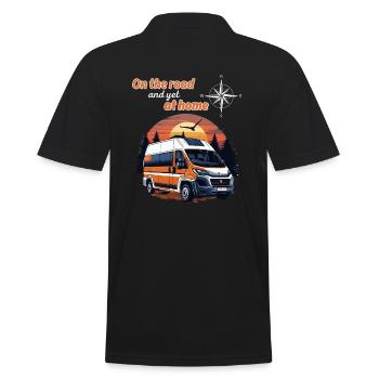 Sur la route et pourtant à la maison-Camper disant - Polo Homme - noir - Dos - Kai (181cm)