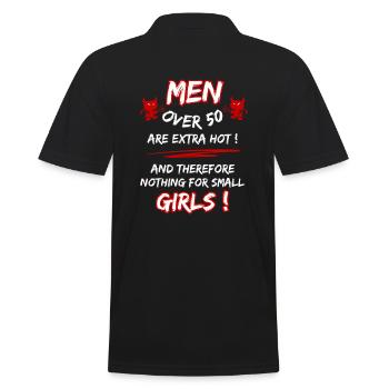 Les hommes de plus de 50 ans sont très chauds... 50e anniversaire - Polo Homme - noir - Dos - Kai (181cm)