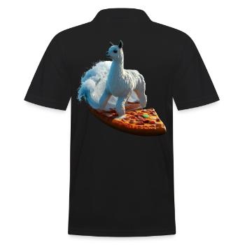 Pizza Vagues Alpaga Surfer - Polo Homme - noir - Dos - Kai (181cm)