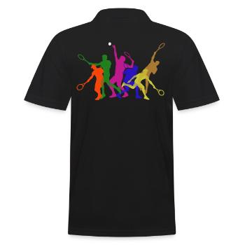 Tennis - Polo Homme - noir - Dos - Kai (181cm)