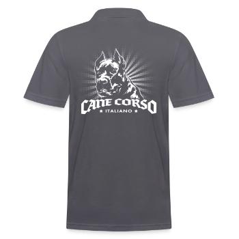 Cane Corso - Männer Poloshirt - Anthrazit - Hinten - Nico (186cm)