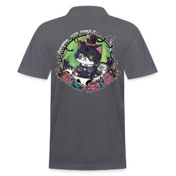 Le réveil de Catleman Jack - Polo Homme - charbon - Dos - Nico (186cm)