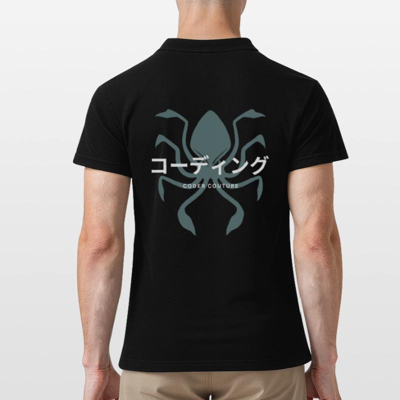 LUZILLION CODER COUTURE, CODE AND BUGS Männer Poloshirt