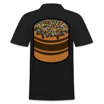 Gâteau au chocolat - Polo Homme - noir - Dos - Kai (181cm)