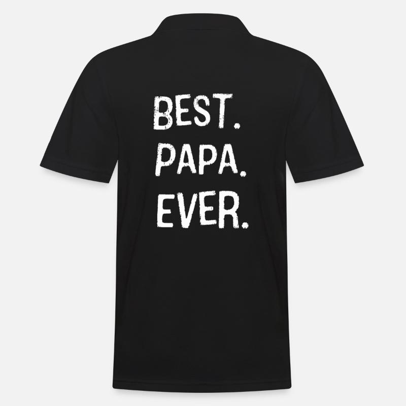 Bester Papa - Männer Poloshirt - Schwarz