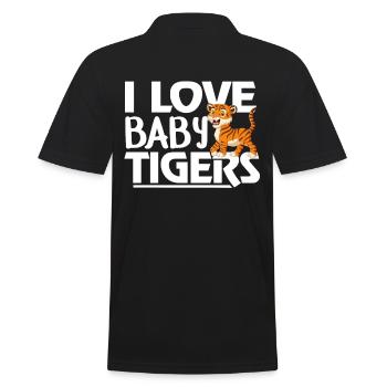 Baby Tiger - Polo Homme - noir - Dos - Kai (181cm)