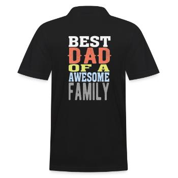 Meilleur papa - Polo Homme - noir - Dos - Kai (181cm)