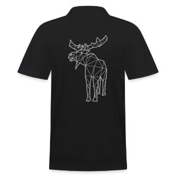 Polygone d'orignal - Polo Homme - noir - Dos - Kai (181cm)