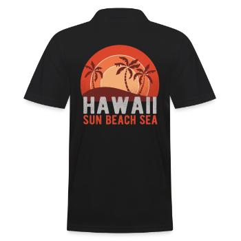 Hawaii - Polo Homme - noir - Dos - Kai (181cm)
