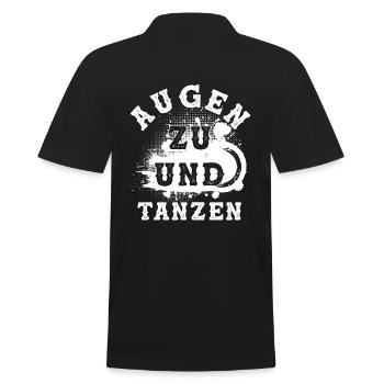 Tanzen Spruch - Männer Poloshirt - Schwarz - Hinten - Kai (181cm)