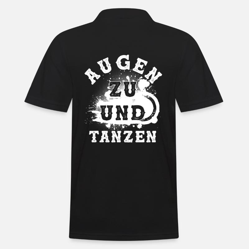 Tanzen Spruch - Männer Poloshirt - Schwarz
