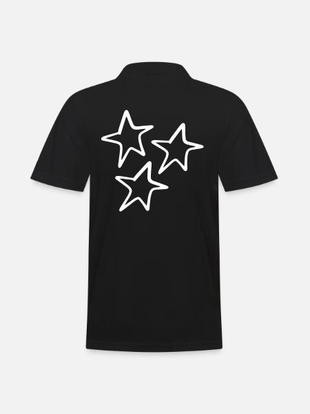 Stars - Men's Polo Shirt - black