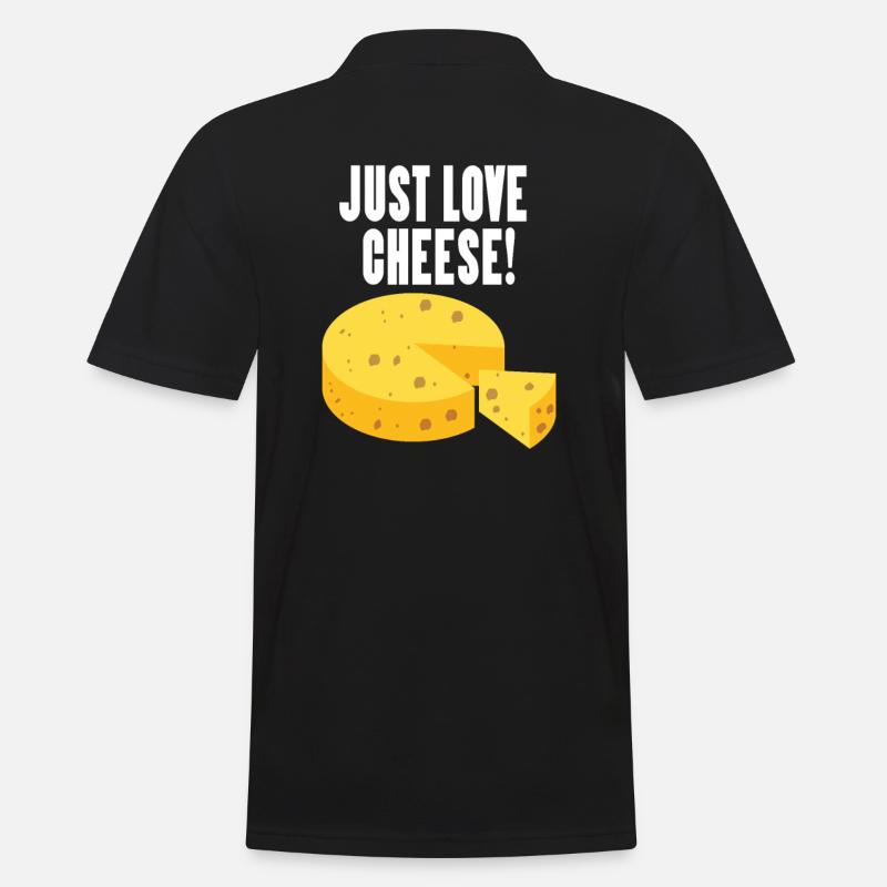 Cheese - Männer Poloshirt - Schwarz