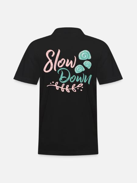 Slow down - Men's Polo Shirt - black