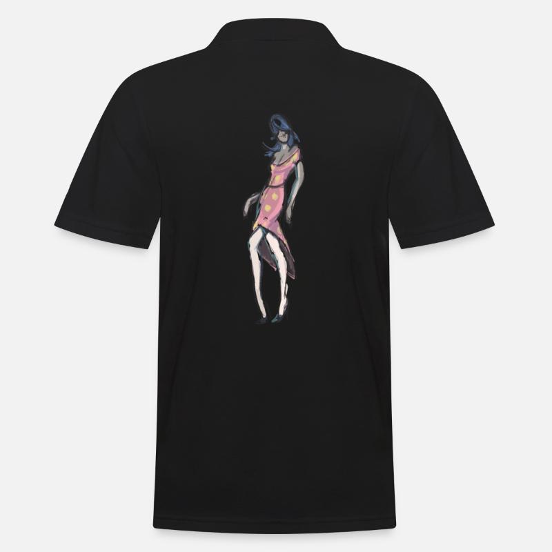 Modedesigner - Männer Poloshirt - Schwarz