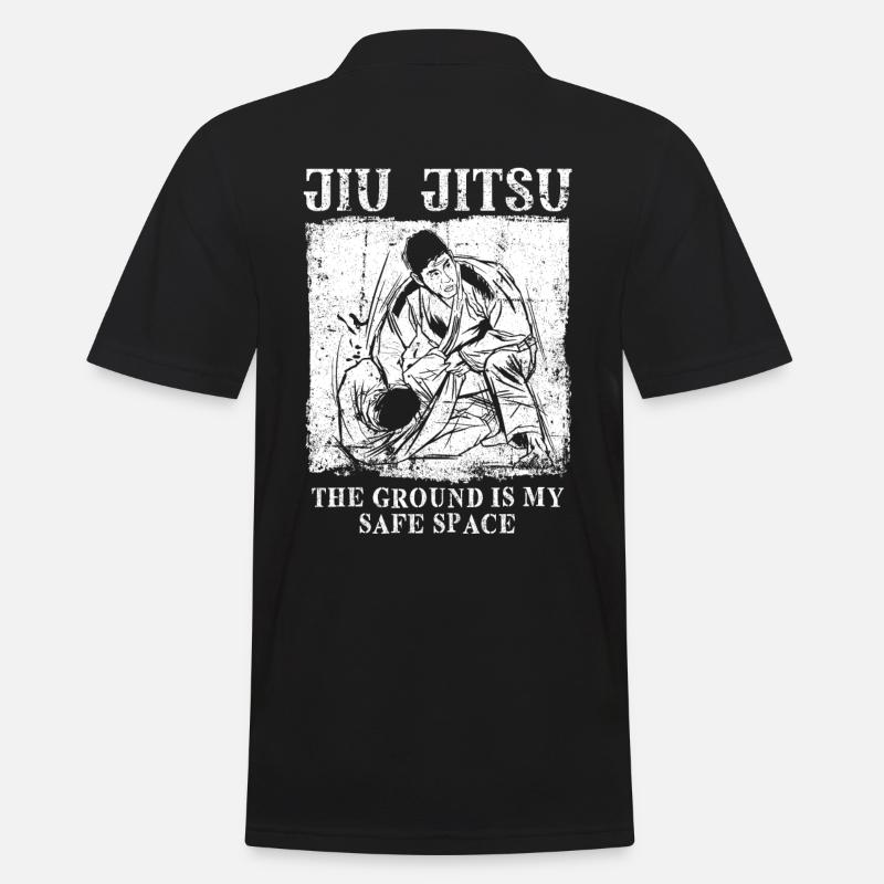 Jiu Jitsu Spruch - Männer Poloshirt - Schwarz