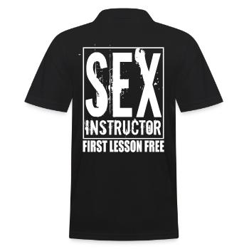 Instructeur de sexe - Polo Homme - noir - Dos - Kai (181cm)