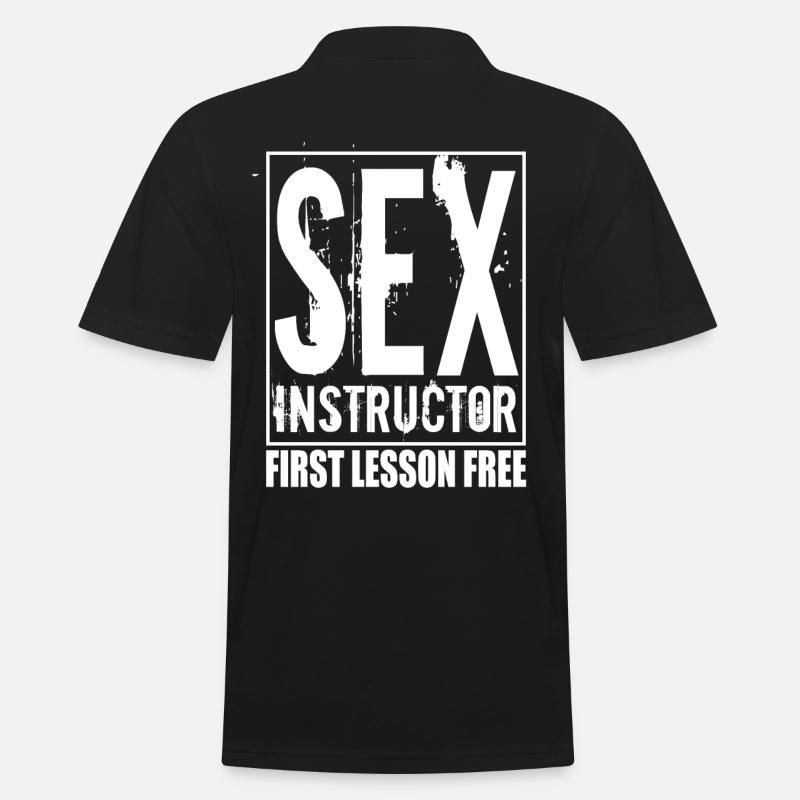 Sex Instructor - Männer Poloshirt - Schwarz