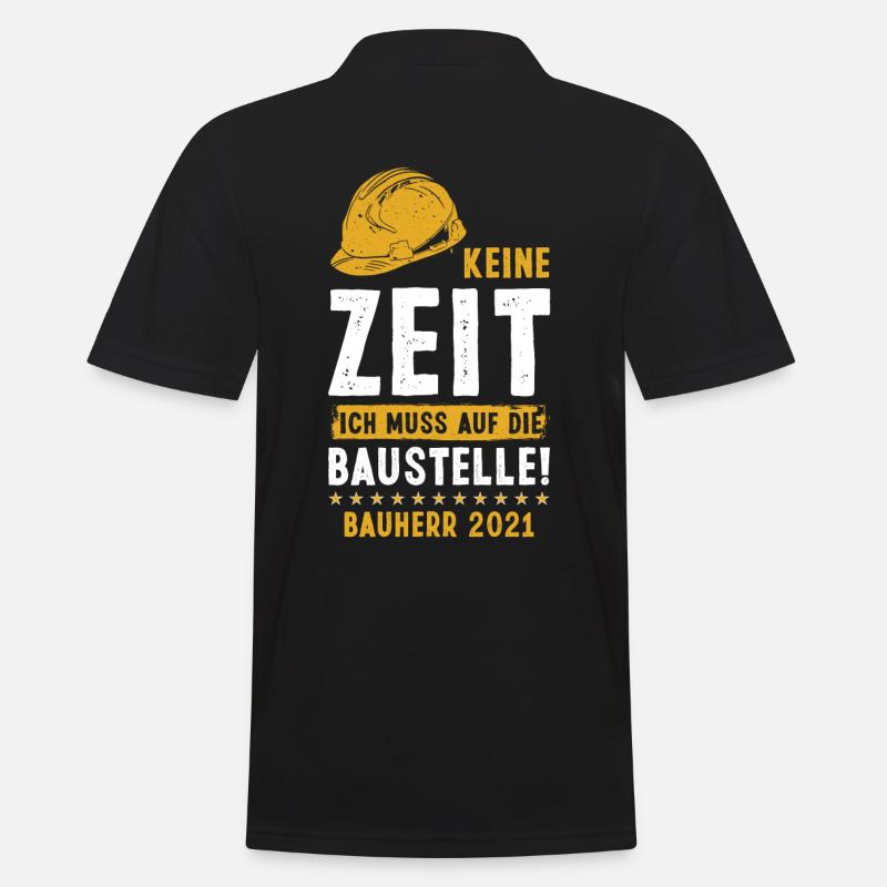 Bauherr 2021 - Männer Poloshirt - Schwarz