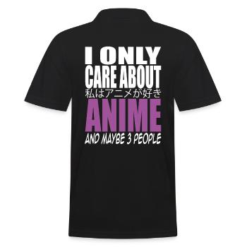 Anime - Men's Polo Shirt - black - Back - Kai (181cm)