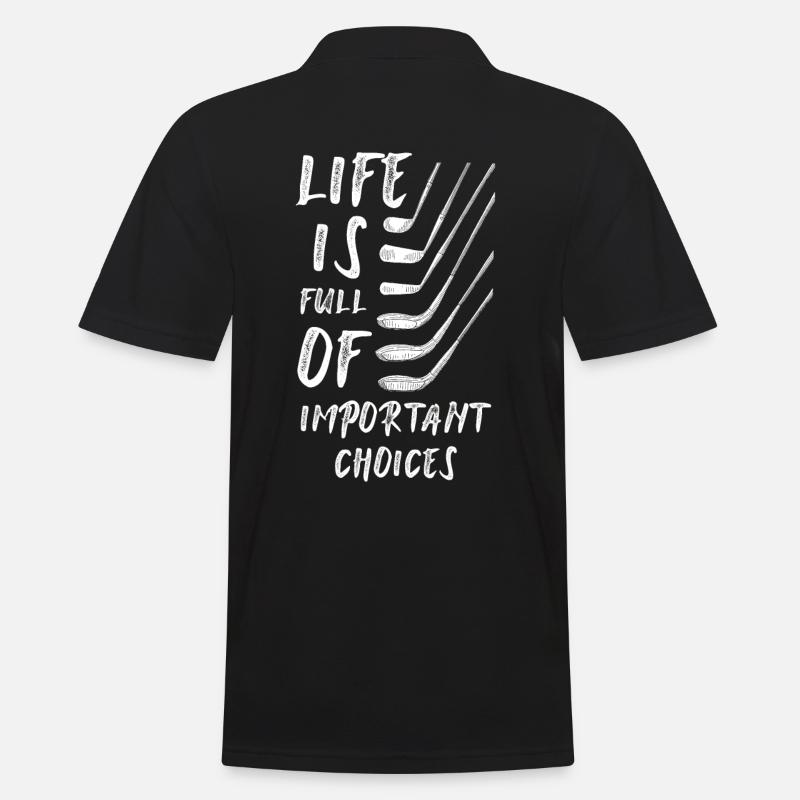 Cadeau de golf - Polo Homme - noir
