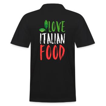 L'amour de la cuisine italienne - Polo Homme - noir - Dos - Kai (181cm)