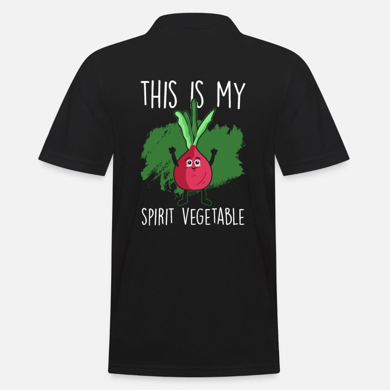 Rote Beete Spruch - Männer Poloshirt - Schwarz