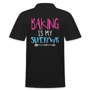 Back Spruch lustig Geschenk - Männer Poloshirt - Schwarz - Hinten - Kai (181cm)