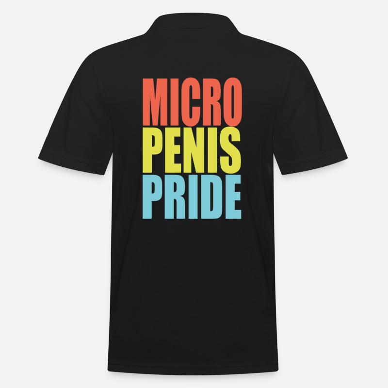 Micro Penis Pride - Männer Poloshirt - Schwarz