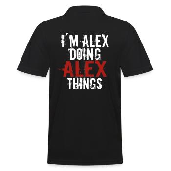 Im Alex fait des choses à Alex - Polo Homme - noir - Dos - Kai (181cm)