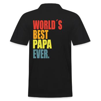 Meilleur papa disant - Polo Homme - noir - Dos - Kai (181cm)