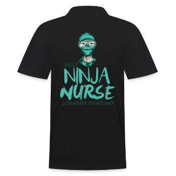 Meilleure infirmière drôle - Polo Homme - noir - Dos - Kai (181cm)