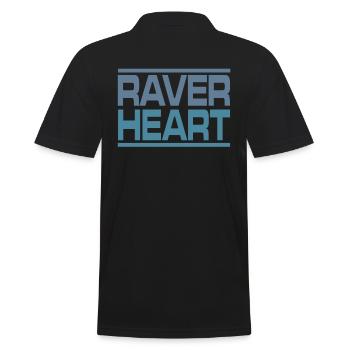 Raver rave techno - Polo Homme - noir - Dos - Kai (181cm)