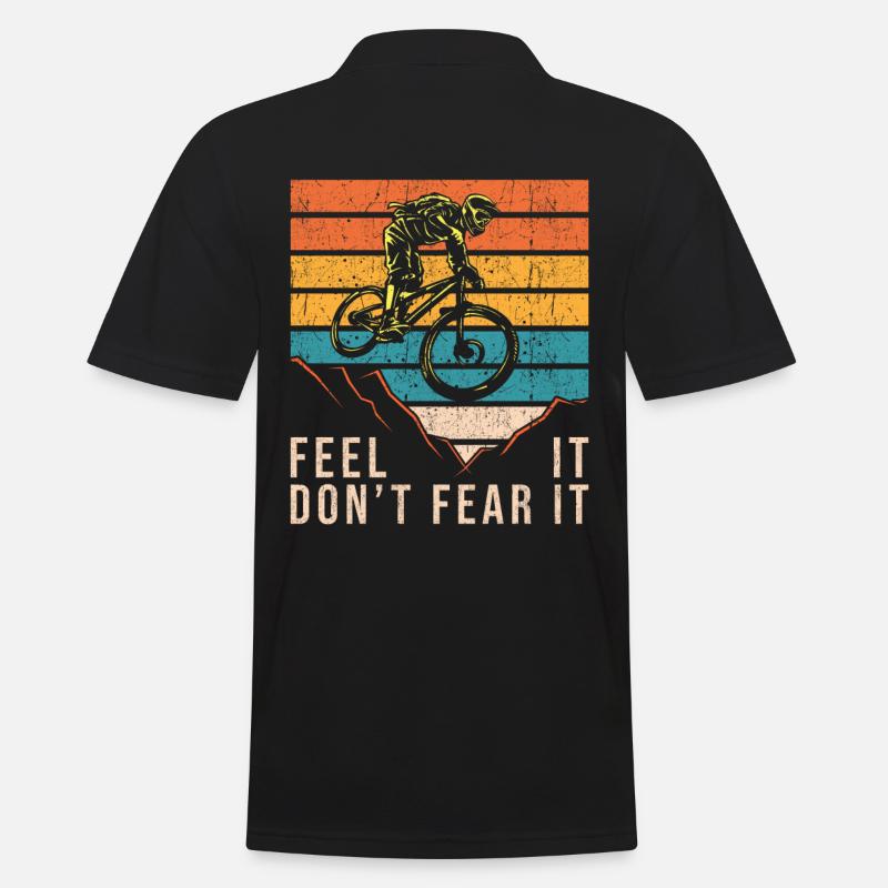 Vélo de descente vélo - Polo Homme - noir