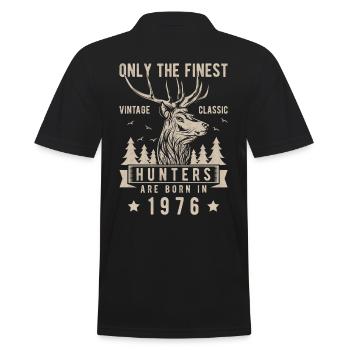 Cadeau de chasseur 1976 - Polo Homme - noir - Dos - Kai (181cm)