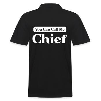 Chefkoch Geschenk Spruch Küchenchef - Männer Poloshirt - Schwarz - Hinten - Kai (181cm)