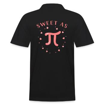 Pi math math saint valentin - Polo Homme - noir - Dos - Kai (181cm)