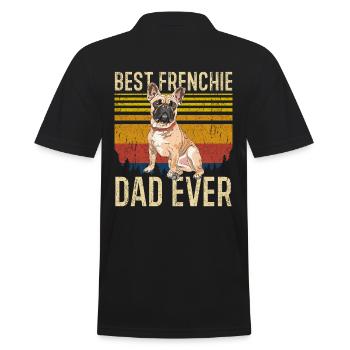 French Bulldog Papa - Polo Homme - noir - Dos - Kai (181cm)