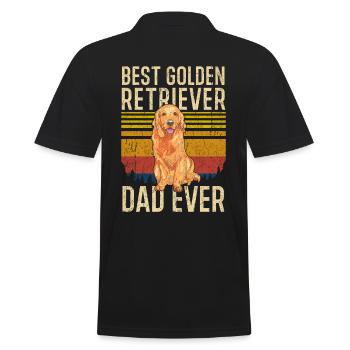 Retriever Dad Meilleur Golden Retriever Dad ever - Polo Homme - noir - Dos - Kai (181cm)