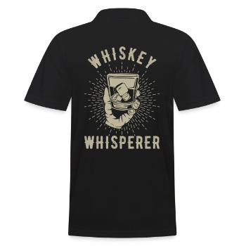 Whisky Cadeaux Whiskey Whisperer - Polo Homme - noir - Dos - Kai (181cm)