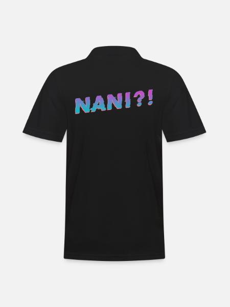 Nani Meme Vapor Wave - Polo Homme - noir