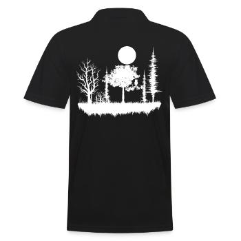 forêt nature nature nature - Polo Homme - noir - Dos - Kai (181cm)