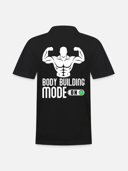 Bodybuilder Body building - Men's Polo Shirt - black