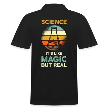 Science Sort magie Real - Polo Homme - noir - Dos - Kai (181cm)