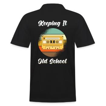 Cassette Retro 80s - Polo Homme - noir - Dos - Kai (181cm)