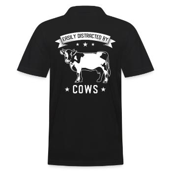 Vaches Rengaine - Polo Homme - noir - Dos - Kai (181cm)